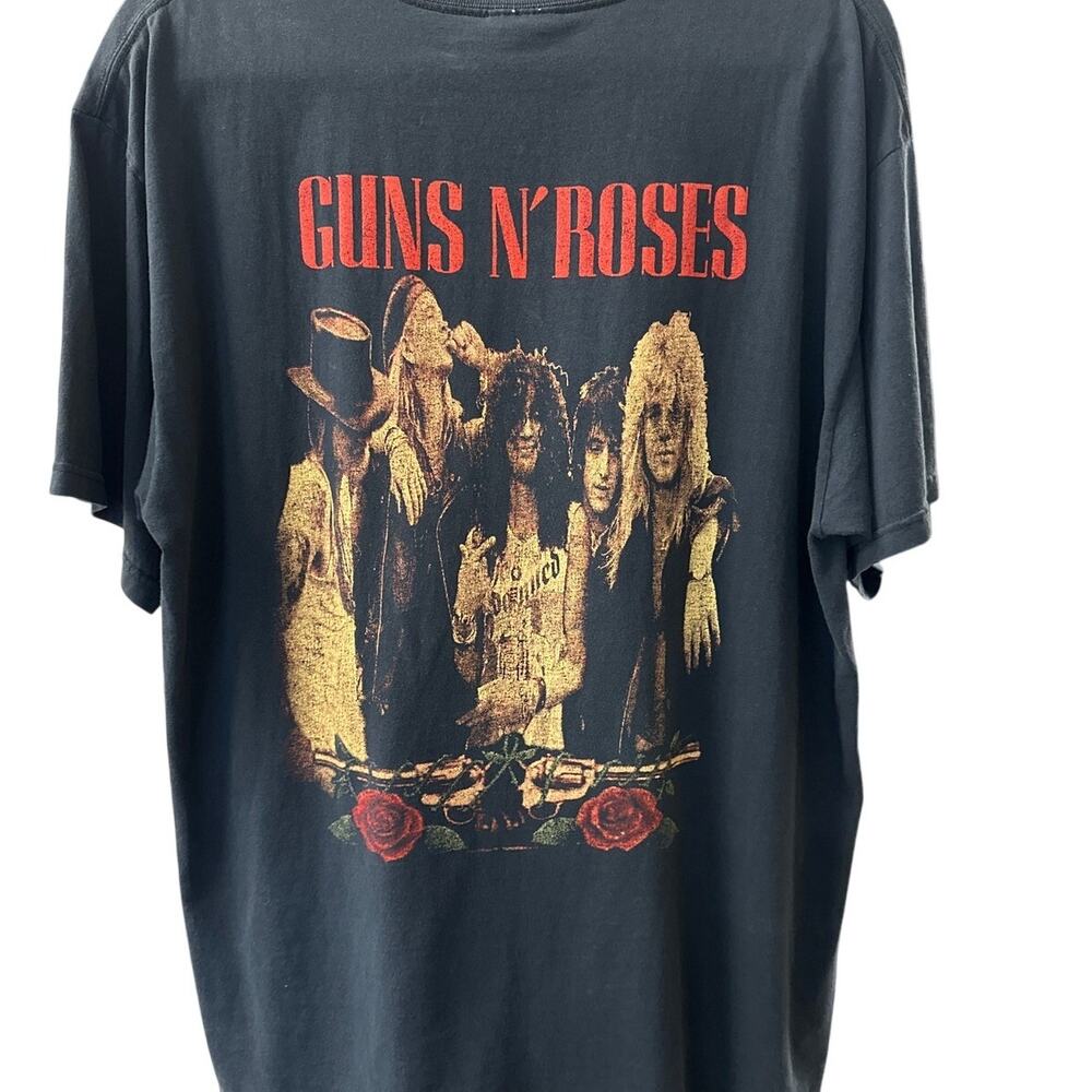 Vintage Guns N Roses Axl Rose Embroidered Double Sided Band Tee Shirt XL - Picture 2 of 8